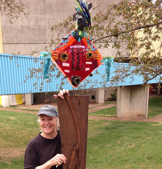 Suzanne Mears in Sculpture Park