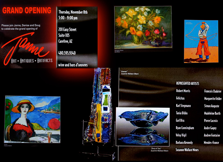 JanneArt grand opening invitiation.