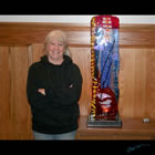 Totem Mears and kiln formed glass sculpture for former Lt. Governor Jari Askins
