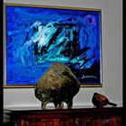 Dogs on the Run Acrylic painting title "Dogs on the Run"