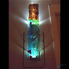 Kiln Formed Glass Sculpture Lighted, wall-mounted kiln formed glass sculpture.