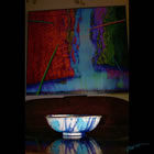 Gold Trimmed Ceramic Bowl Gold trimmed ceramic bowl