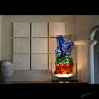 Oklahoma Landscape Kiln formed glass sculpture titled "Oklahoma Landscape"