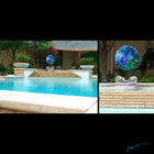Places by the Sea Kiln formed glass sculpture titled "Places by the Sea"