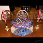 Festival Kiln formed glass bowl titled "Festival"